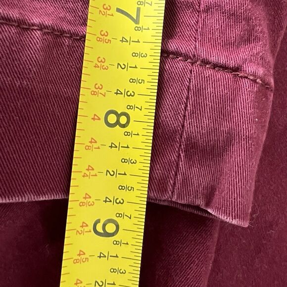 POLO Ralph Lauren 100% Cotton Chino Shorts Men Size 40 Maroon 9in Inseam - Picture 6 of 7